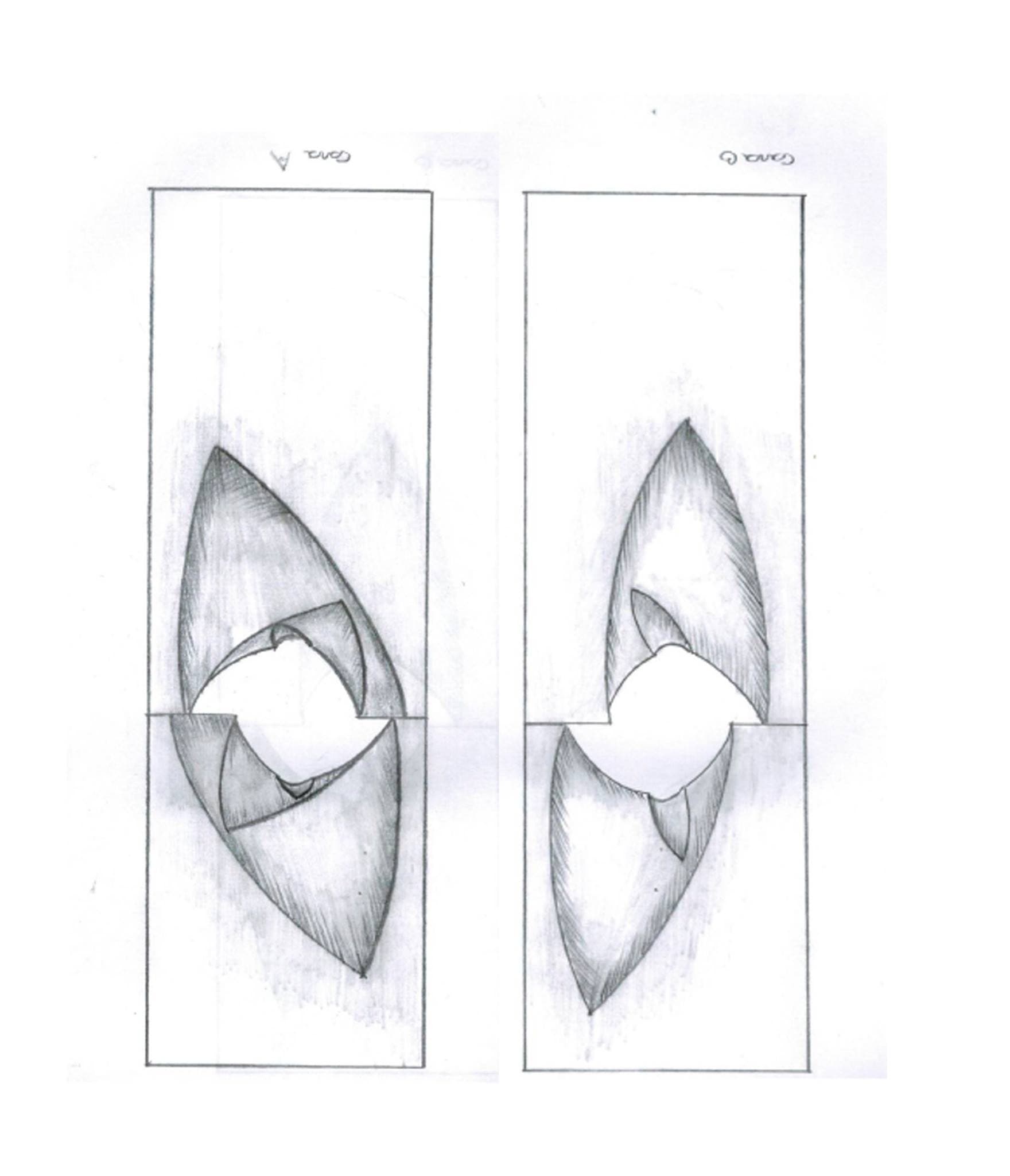 Bocetos y diseños preparatorios para escultura